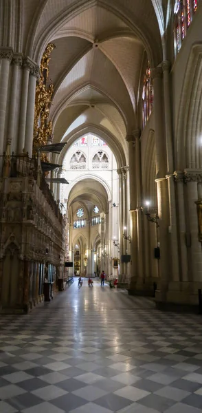 Tolède Espagne Septembre 2020 Vue Intérieure Cathédrale Tolède Dans Ville — Photo