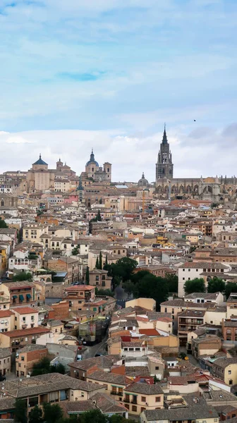 Mesmerizing Záběr Krásné Městské Krajiny Starobylé Katedrály Toleda Španělsku — Stock fotografie
