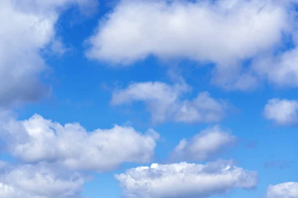 Putih Cumulus Awan Latar Langit Biru Fenomena Alam Latar Belakang — Stok Foto