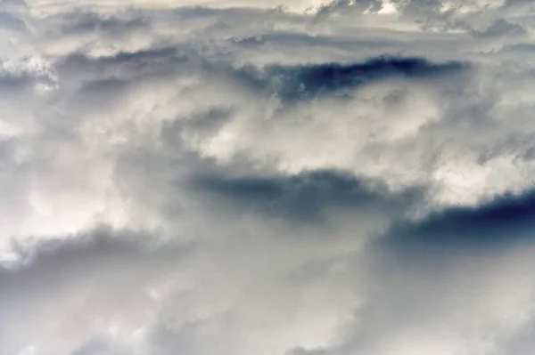 Белые Кучевые Облака Голубом Фоне Неба Фон Природного Явления Текстура — стоковое фото