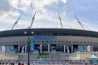 St. Petersburg 'da düzenlenen Euro 2020 Şampiyonası sırasında Zenit Stadyumu