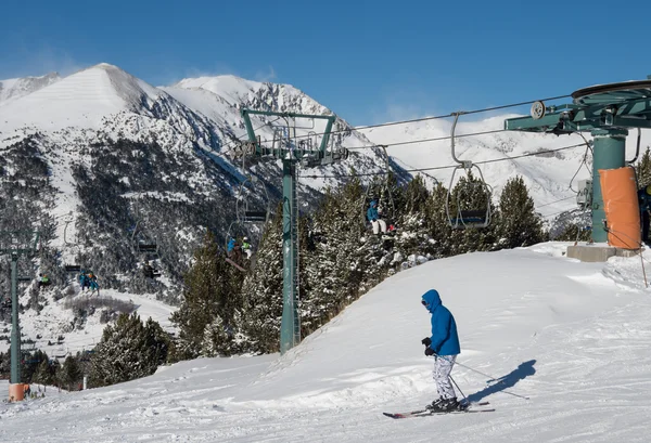 Andorra - skifahren — Stockfoto