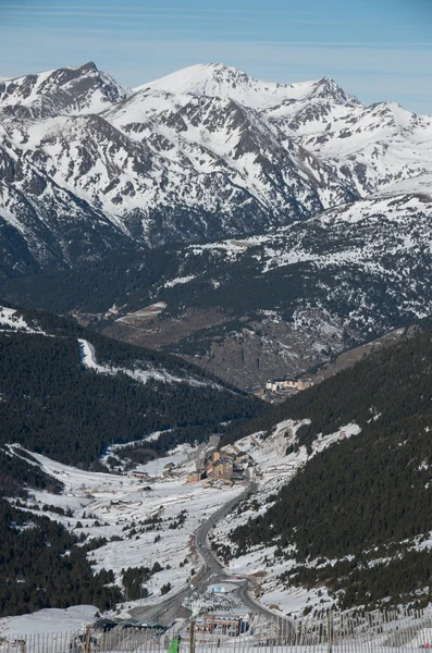 Andorra - lyžování — Stock fotografie