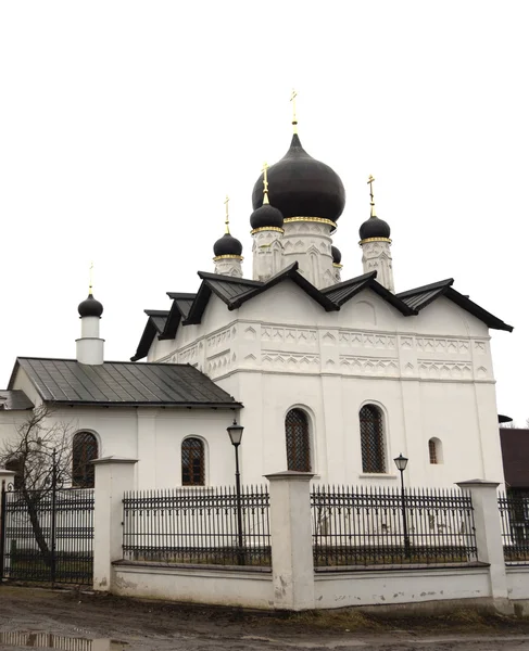 Kostel svatého Mikuláše ve městě staraya russa — Stock fotografie