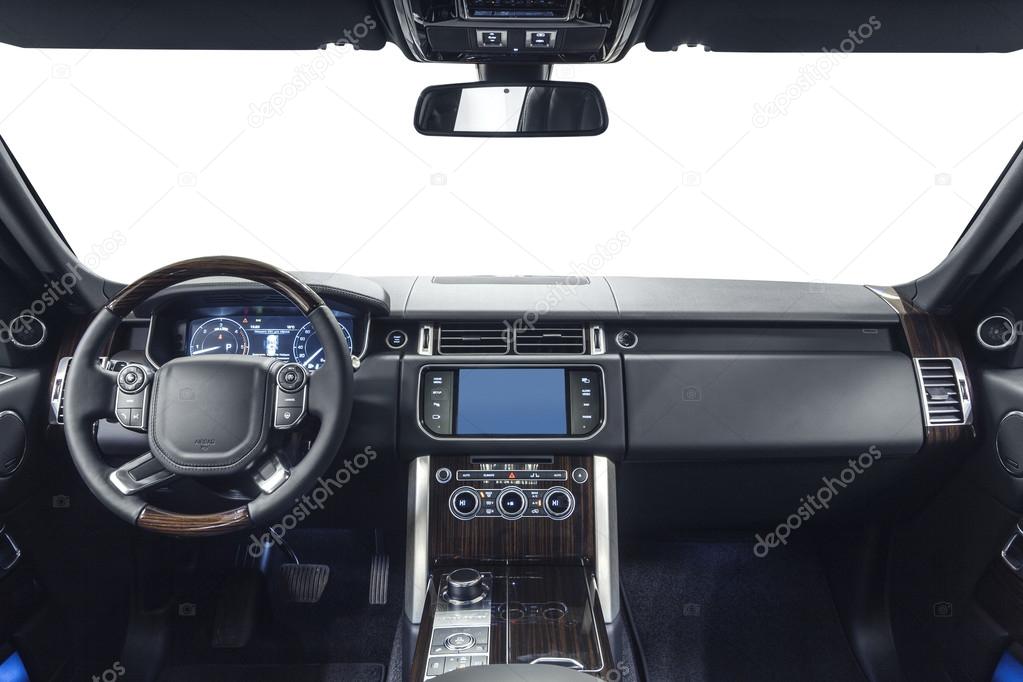 Car interior modern dashboard