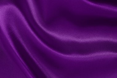 Arka plan ve tasarım için mor kumaş dokusu, güzel buruşmuş ipek ya da keten deseni..