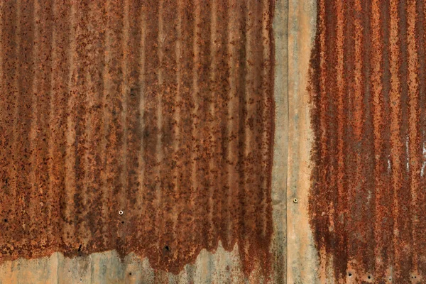 Oude Zinkmuur Textuur Achtergrond Roestig Gegalvaniseerd Metalen Plaat — Stockfoto