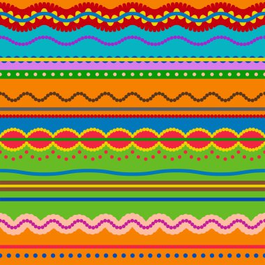 Elle çizilmiş etnik Afrika desen, kabile stili. Sorunsuz vektör süs veya doku.