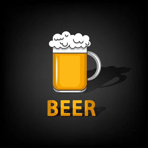 Bier - vectorillustratie. — Stockvector