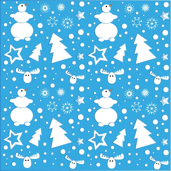 Winter pattern — Stock Vector