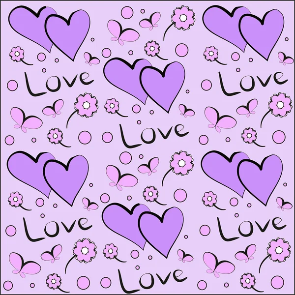 Seamless pattern Valentine's day — Stock Vector