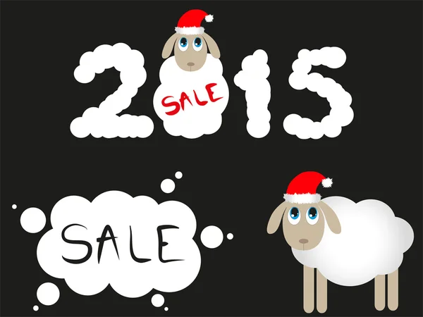 Venta ovejas 2015 — Vector de stock