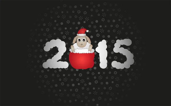 Vánoční ovce 2015 — Stockový vektor