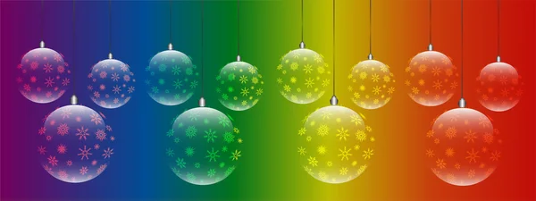 Christmas balls — Stock Vector