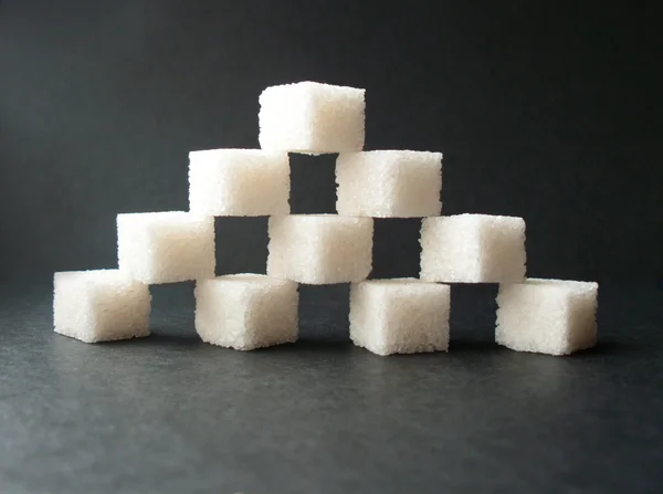 Geraffineerde suiker piramide — Stockfoto