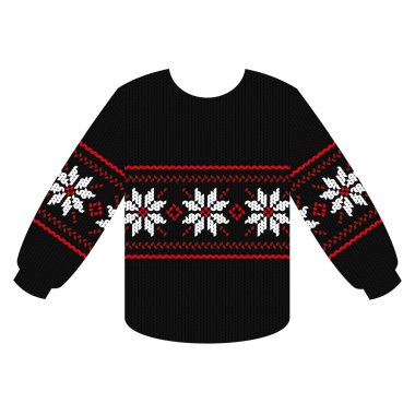 Örgü kazak Noel yıldızı ile