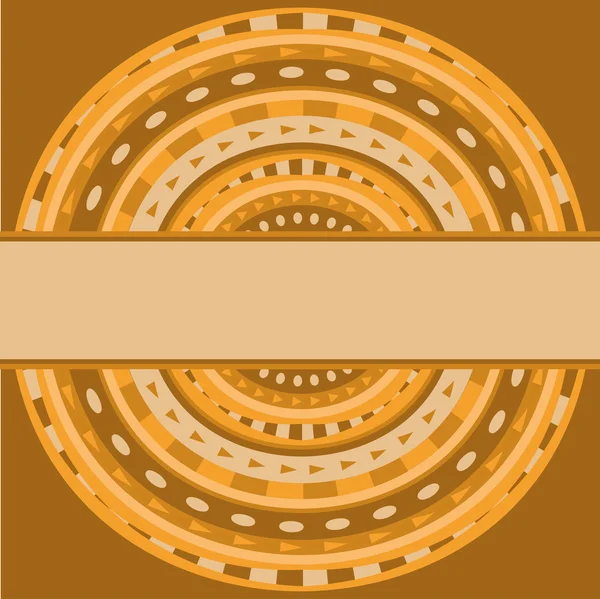 Patrón étnico del círculo para el fondo o el diseño en vector — Archivo Imágenes Vectoriales