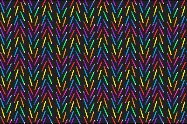 Modèle avec crayons de couleur — Image vectorielle