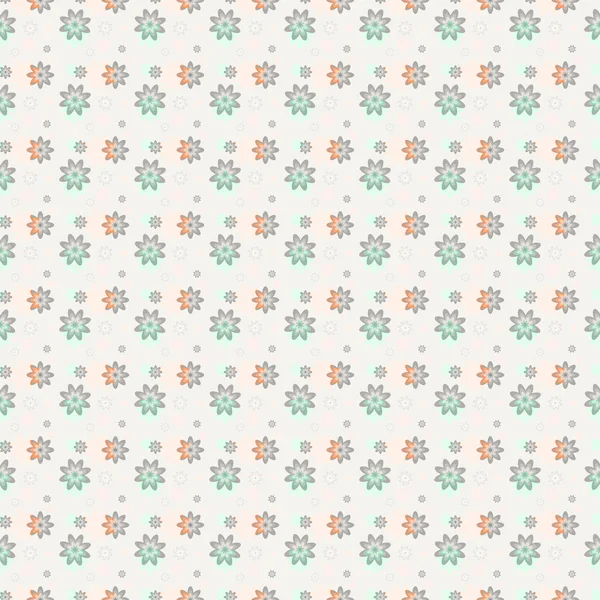 Delicate flowers pattern — Stock Vector