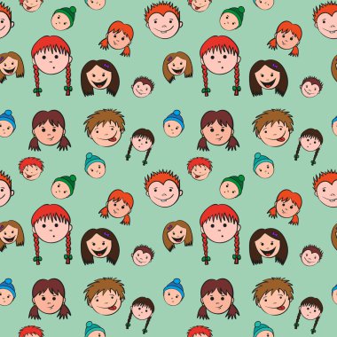 Kusursuz çocuk yüzü deseni