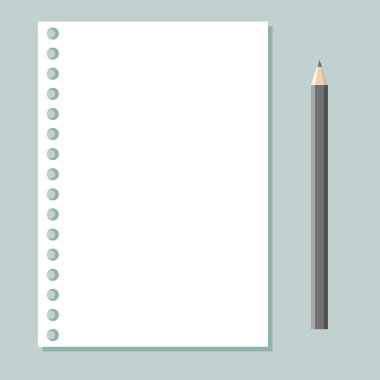 kalem ve defter sayfası
