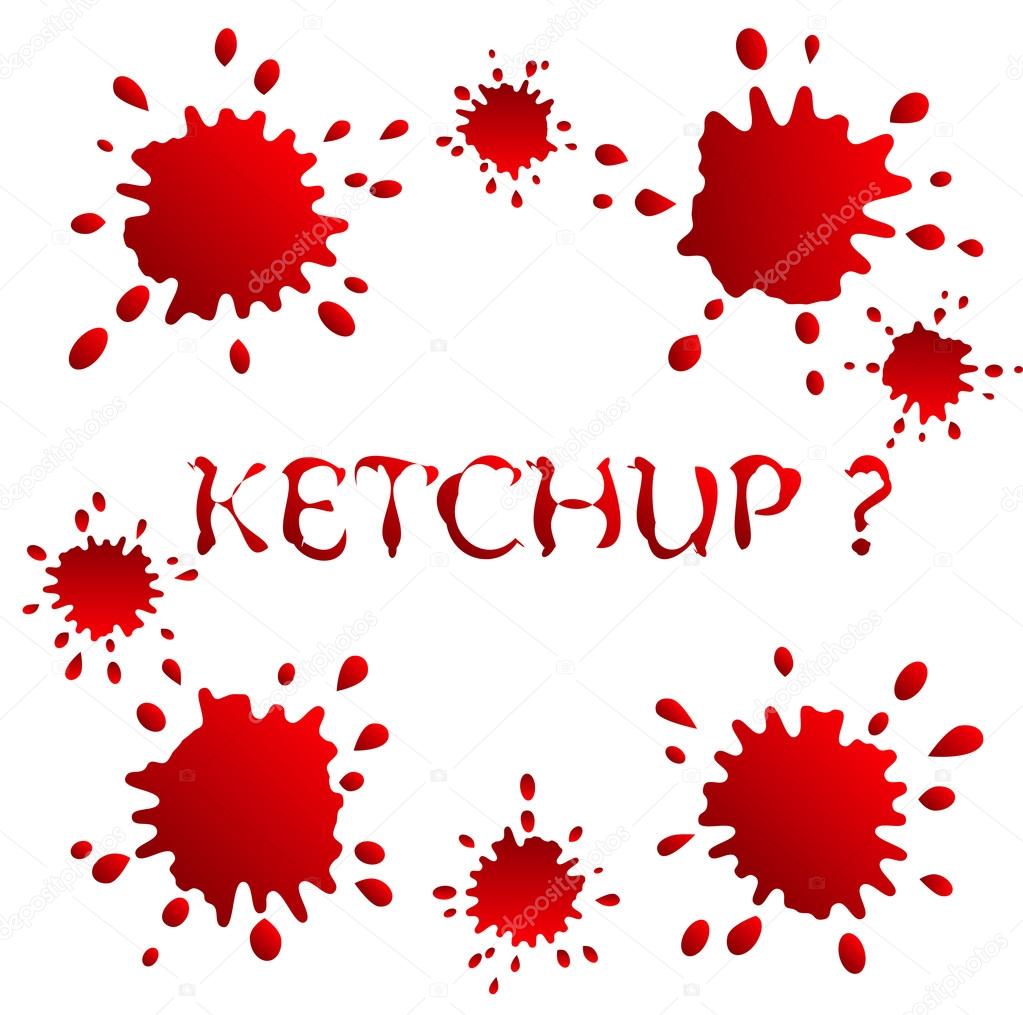 blots and spots ketchup or blood