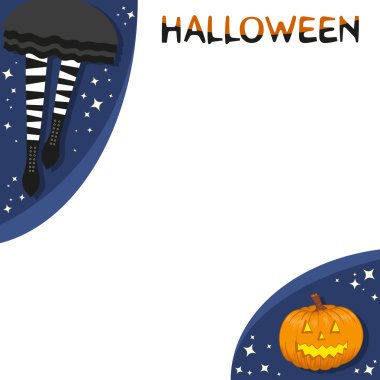 Çizgili çorap ve Cadılar Bayramı Balkabağı