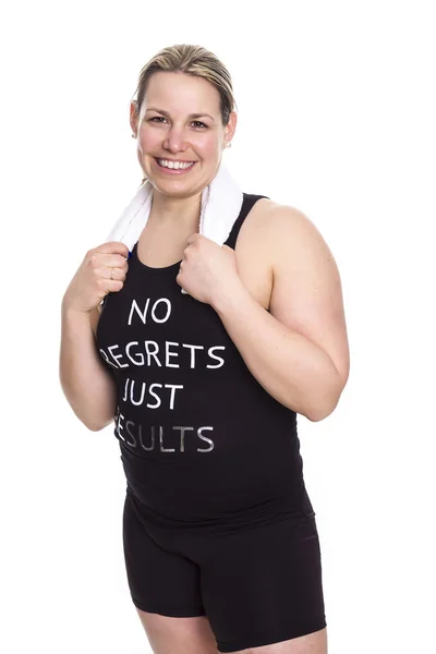 Schöne Frau beim Sport — Stockfoto