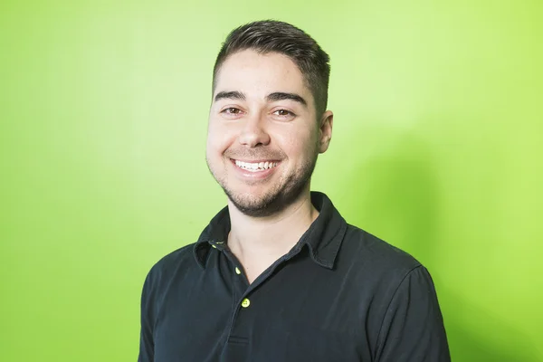 Young caucasian smiling handsome man — Stock Photo, Image