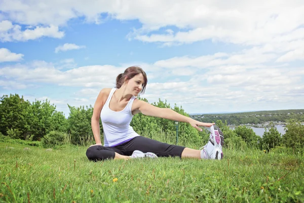 En kvinna sport — Stockfoto