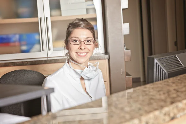 Zahnärztliche Assistenz Rezeptionist Termin — Stockfoto