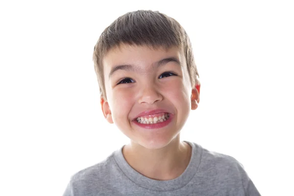 Adorabile ragazzo sopra con sfondo — Foto Stock