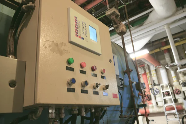 Control panel to manage the boiler — Stock Photo, Image