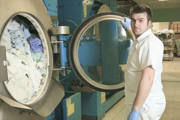 Industrielle Waschmaschinen — Stockfoto