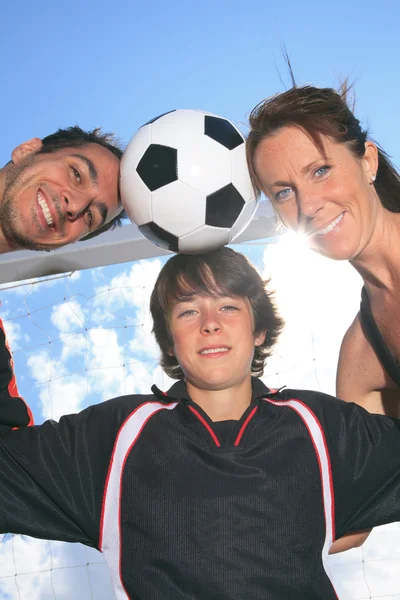 Voetbal kid — Stockfoto