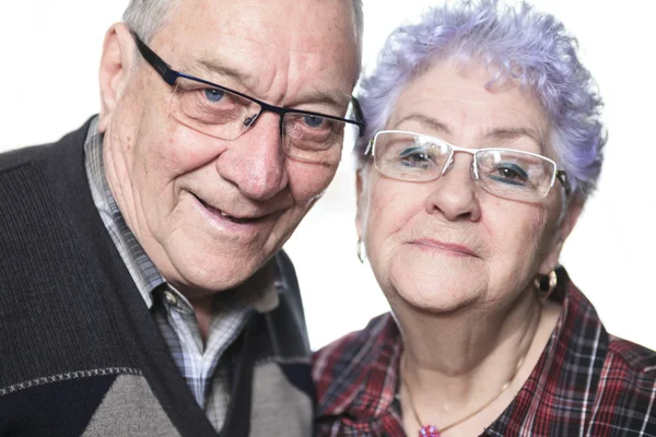 A Portrait of a happy senior couple at home — Stock Photo, Image