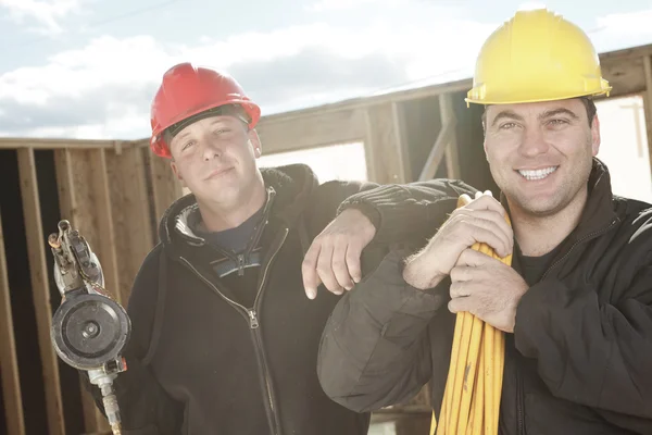 A construction  men working outside — Stock Photo, Image