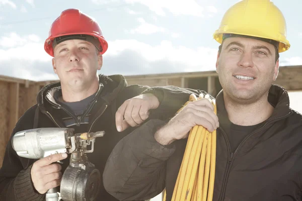 A construction  men working outside — Stock Photo, Image