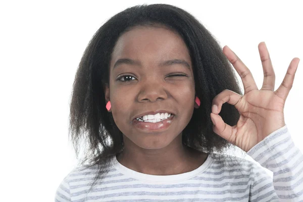 Portrait of a young columbian little girl. — Stock Photo, Image