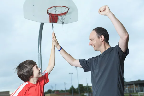 Young Boy In Basketball who having fun — Stock Photo, Image