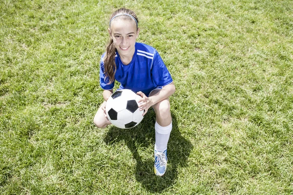 Dospívající mládež fotbal — Stock fotografie