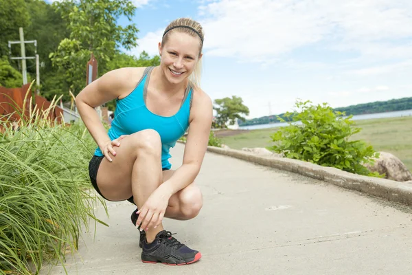 Training woman — Stock Photo, Image