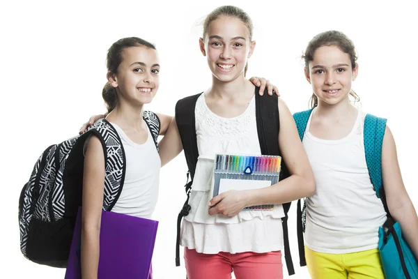 Portrait of happy teen girls — Stock Photo, Image