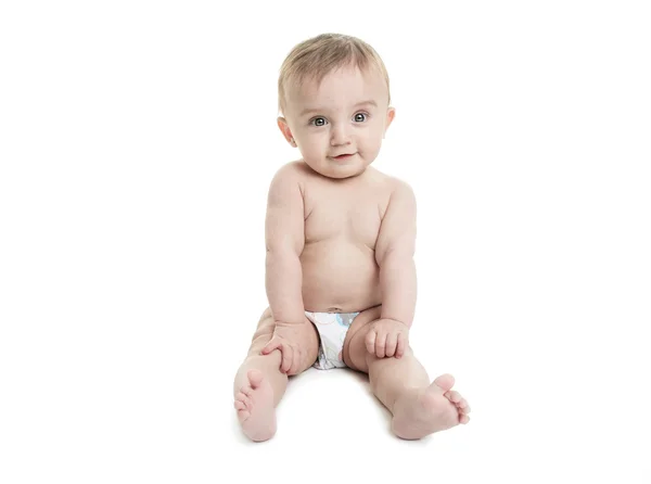 Sweet little girl sitting — Stock Photo, Image