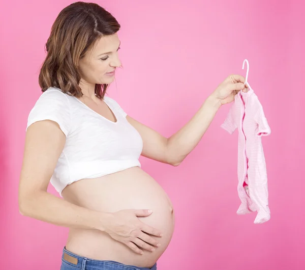 Hermoso Retrato de mujer embarazada joven —  Fotos de Stock