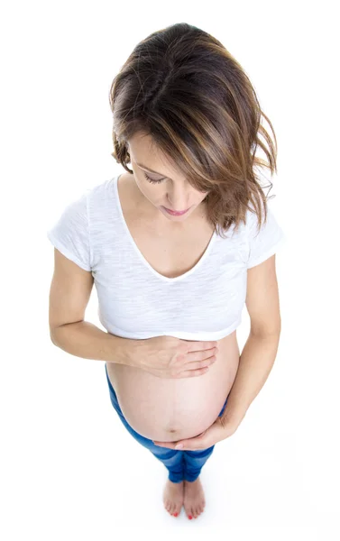 Beautiful Portrait of young pregnant woman — Stock Photo, Image