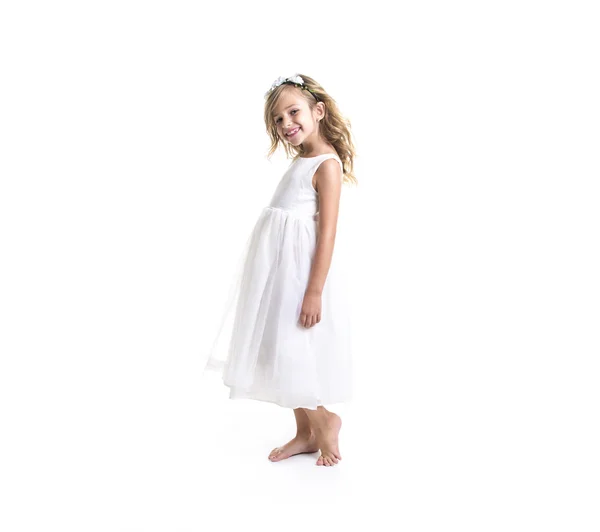 Petite fille robe blanche images libres de droit, photos de Petite fille robe blanche