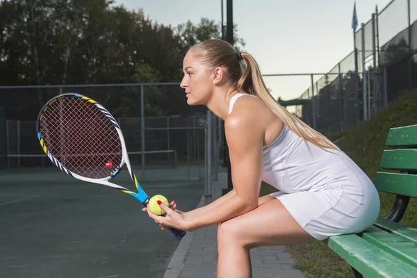 A woman tennis player — Stock Photo, Image