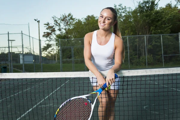 Egy nő teniszező — Stock Fotó