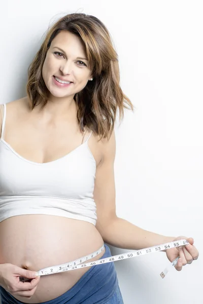 Beautiful Portrait of young pregnant woman — Stock Photo, Image